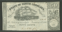 Raleigh, State of North Carolina, 1866 50c